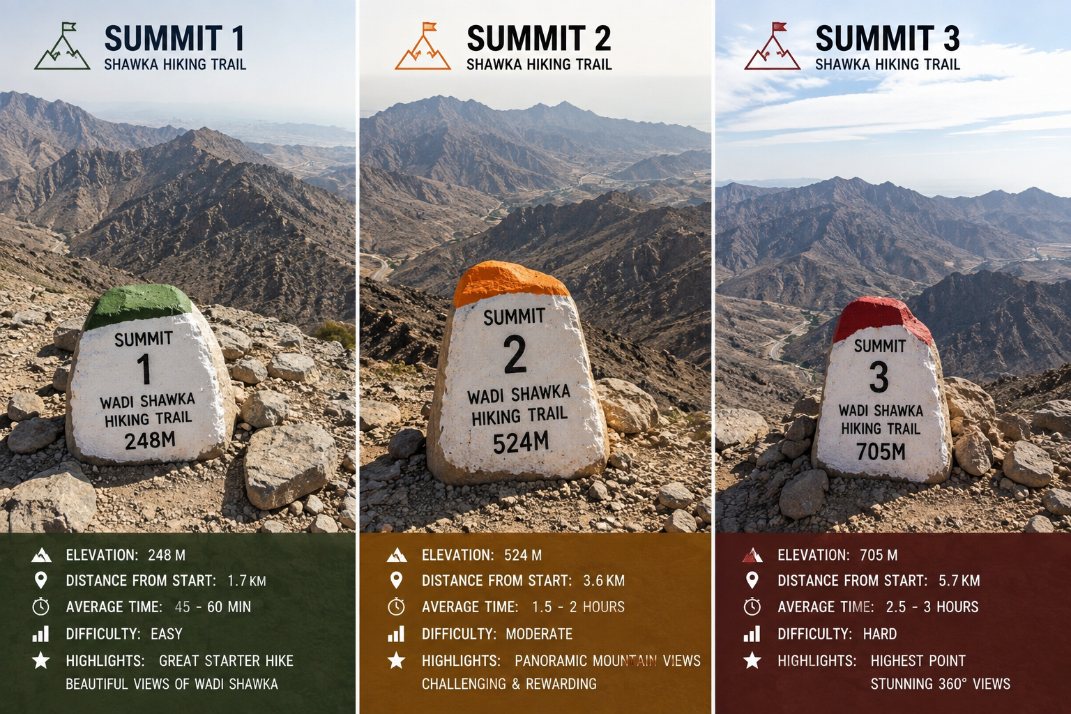 Wadi Shawka Hiking Trail – Three Summits photo 2